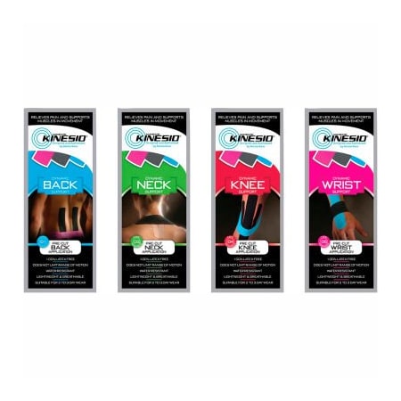 Fabrication Enterprises Kinesio Pre-Cut Kinesiology Tape, Starter Set, Case of 10 Sets 24-4936-10